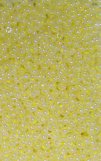 Бисер стеклянный калиброванный средний лимон 02