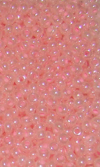 Бисер стеклянный калиброванный средний светло-розовый