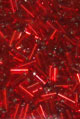 Стеклярус калиброванный гладкий глянцевый красный