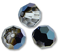 Кристалл Сваровски (Swarovski) круглый, 6 мм. Цвет – Crystal Metallic Blue