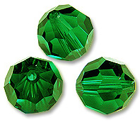 Кристалл Сваровски (Swarovski) круглый, 6 мм. Цвет – Fern Green