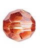 Кристалл Сваровски (Swarovski) круглый, 8 мм. Цвет – Crystal Red Magma