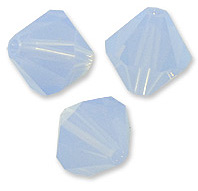 Кристалл Сваровски (Swarovski) биконус 10 шт. Цвет – Air Blue Opal