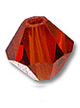 Кристалл Сваровски (Swarovski) биконус 10 шт. Цвет – Indian Red