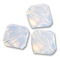 Кристалл Сваровски (Swarovski) биконус 10 шт. Цвет – White Opal