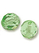 Бусины стеклянные граненые, овальные 4 мм. Цвет – светло-зеленый