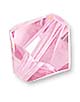 Кристалл Сваровски (Swarovski) биконус 10 шт. Цвет – светло-розовый