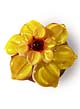 Бусины стеклянные лэмпворк (lampwork) Орхидея крупная желтая