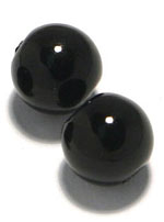 Жемчуг искусственный 8 мм, цвет - черный