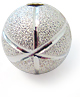 Бусины металлические Шарики сахарные "мяч" 8 мм