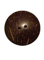 Пуговица круглая 40 мм, кокос