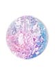 Бусины стеклянные "Кракелюр" круглые,8 мм. Цвет - розовый и голубой