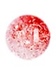 Бусины стеклянные "Кракелюр" круглые, 8 мм. Цвет - красный и прозрачный
