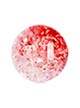 Бусины стеклянные "Кракелюр" круглые, 6 мм. Цвет - красный и прозрачный