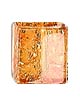 Бусины стеклянные "Кракелюр" кубики, 8 мм. Цвет - оранжевый