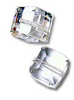 Кристалл Сваровски (Swarovski) кубик 6 мм, цвет - прозрачный