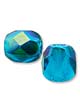 Бусины стеклянные (Чешское стекло) граненые, круглые, 8 мм. Цвет – голубой АВ