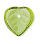Бусины стеклянные "Листочки мелкие" JABLONEX 10 шт. цвет - зеленый