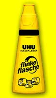Клей универсальный прозрачный UHU Flinke flasche (Финк Флеш) с аппликатором 90 мл