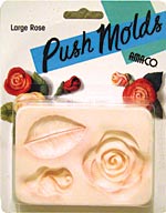 Пресс-форма Amaco Design Push Molds \"Крупная роза\" для полимерной глины