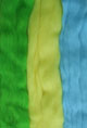 Набор шерсти для валяния. Цвета: жёлтый, зелёный, голубой