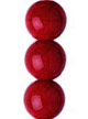 Бусины стеклянные круглые 6 мм, цвет – бордовый