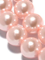 Жемчуг искуственный 8 мм, Канада, цвет - розовый