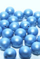 Жемчуг искусственный 6 мм, 25 шт. цвет - матовый синий