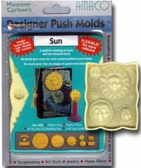 Пресс-форма Amaco Designer Push Molds \"Солнце\" для полимерной глины