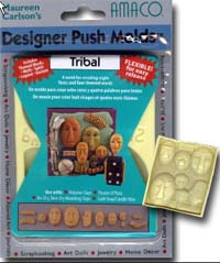 Пресс-форма Amaco Designer Push Molds \"Племена\" для полимерной глины
