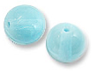 Бусины стеклянные круглые 8 мм. Цвет – голубой матовый