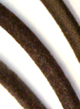 Шнур бархатный с застежкой, цвет - коричневый