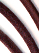 Шнур бархатный с застежкой, цвет - красно-коричневый