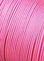 Шнур вощеный 1 мм, ярко-розовый