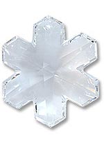 Кристалл-подвеска Сваровски (Swarovski) Снежинка 20 мм, цвет - Crystal