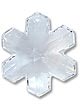 Кристалл-подвеска Сваровски (Swarovski) Снежинка 30 мм, цвет - Crystal