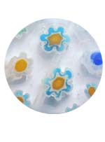 Бусины стеклянные миллефиори (millefiori) 14 мм, круглые прозрачные