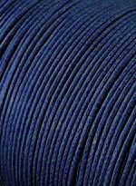 Шнур вощеный 1 мм, тёмно-синий